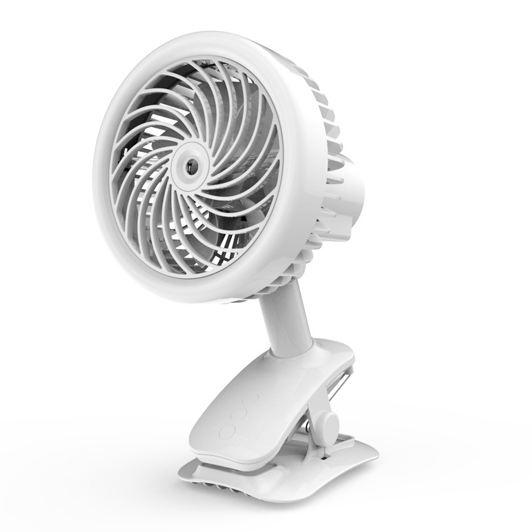 Madefan W13 Rechargeable Misting Clip Fan with 3 Speeds & Quiet Brushless Motor