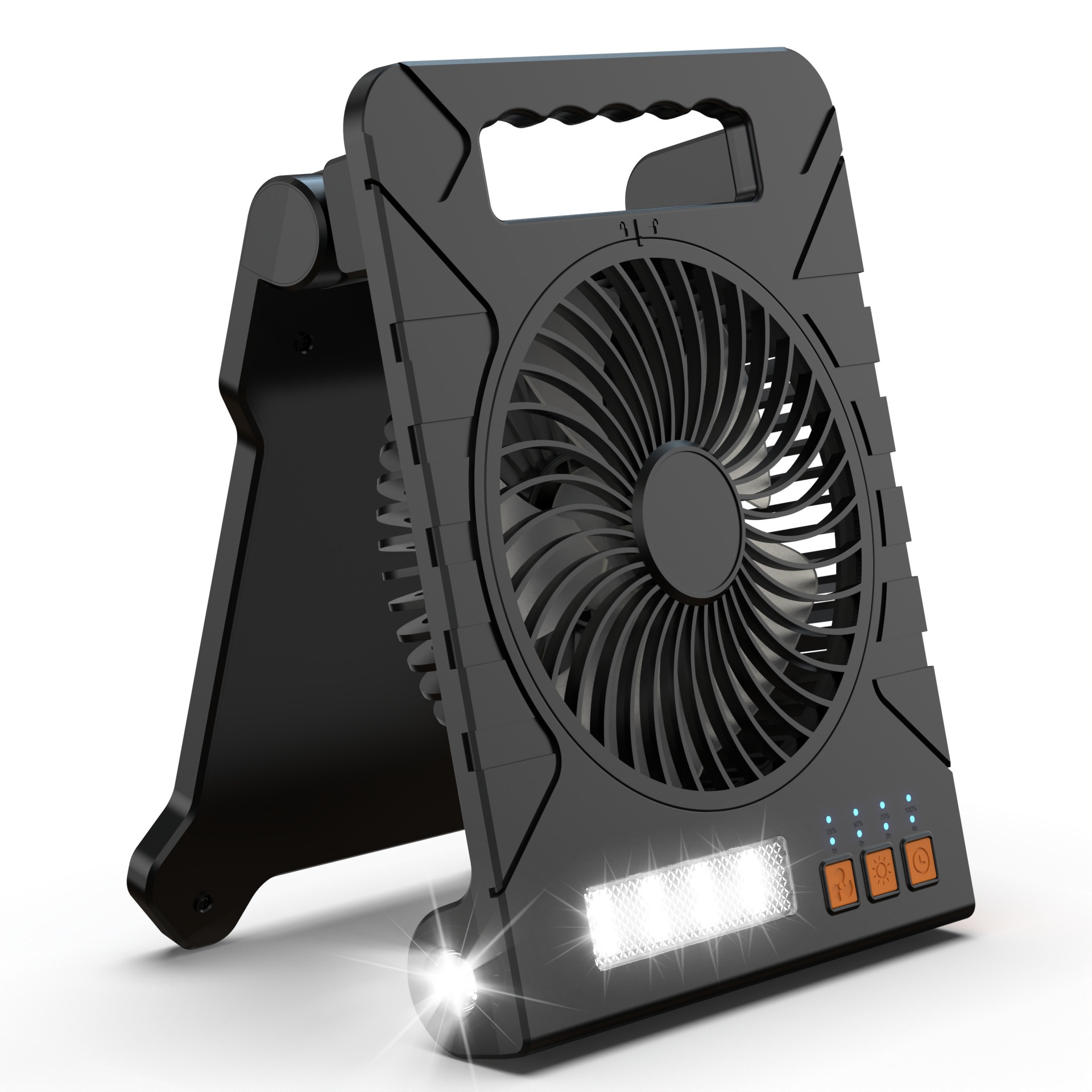 Madefan SM-F907 Solar-Campingventilator mit Mückenschutz und Timer