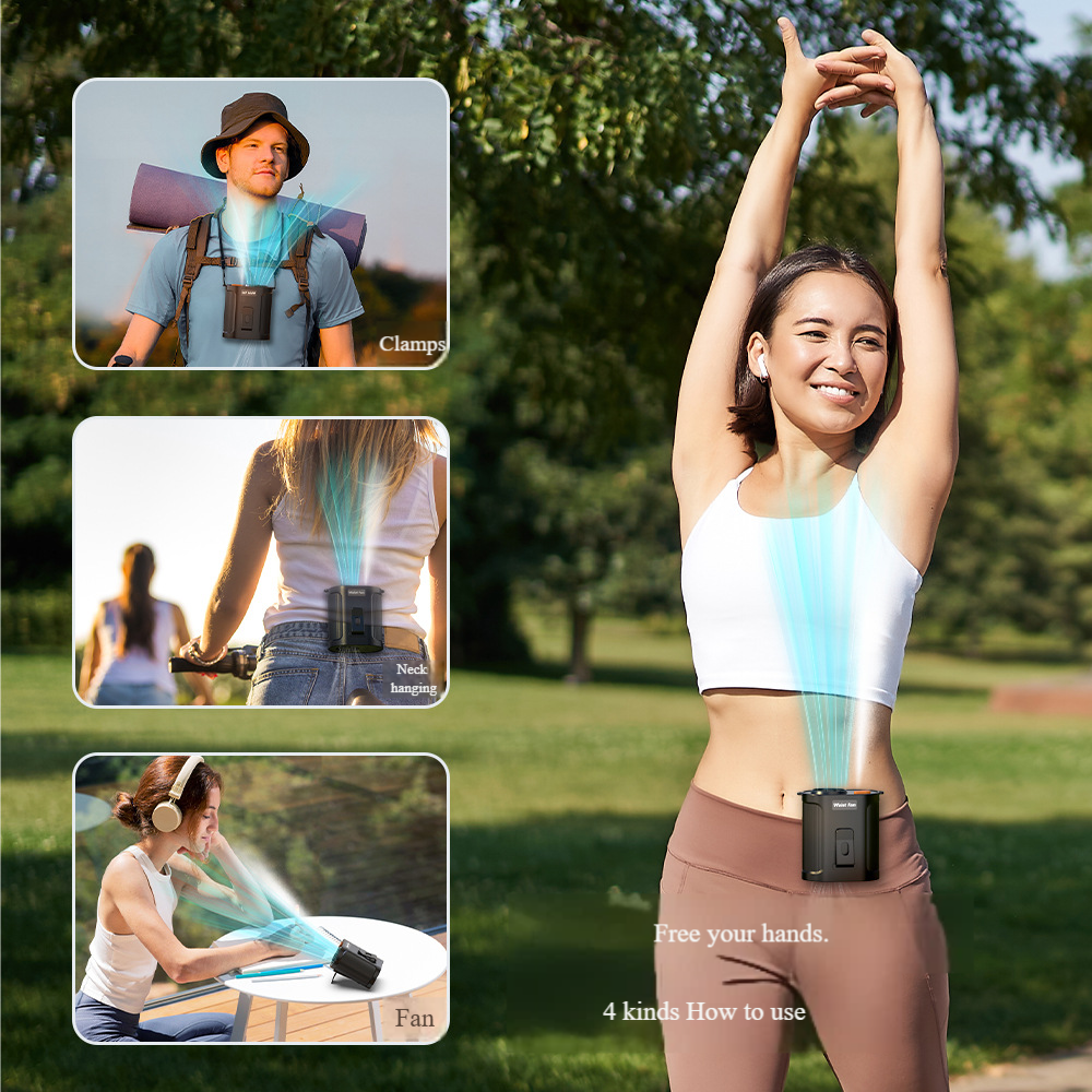 Madefan GF01 High-Velocity Industrial Waist Fan with 15000RPM Turbo Motor