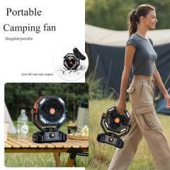 Madefan SM-F909 16000mAh wiederaufladbarer Campingventilator mit Fernbedienung und LED-Licht