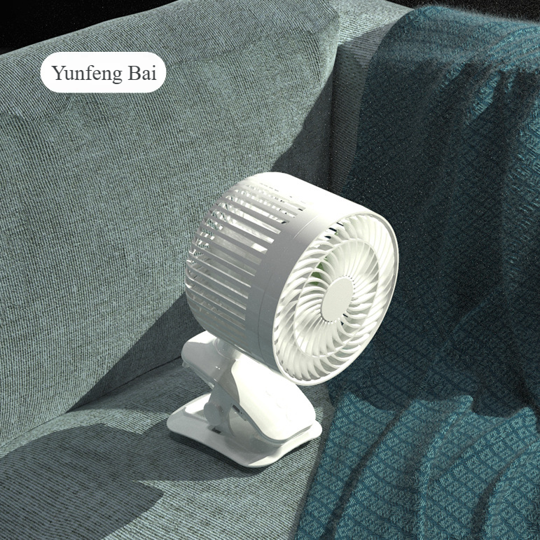 Madefan W22 Rechargeable Clip-on Fan with 3 Speeds & Robust Clamp for Strollers