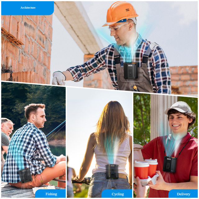 Madefan GF01 High-Velocity Industrial Waist Fan with 15000RPM Turbo Motor