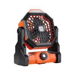 Madefan X3 7800mAh Rechargeable Camping Fan with Stepless Speed & LED Light