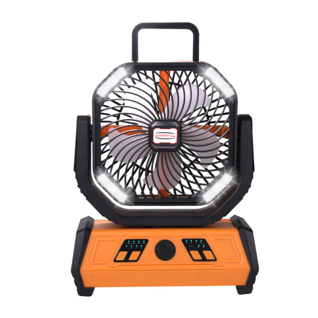 Ventilatore da campeggio ricaricabile Madefan X30 da 10000 mAh con luce LED e telecomando