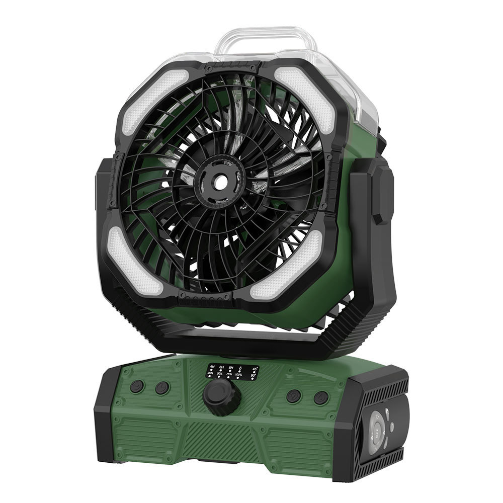 Madefan LED-Campingventilator: 20000mAh Akku, Fernbedienung & Powerbank für Zelte