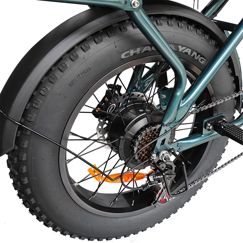 Greennovo ESM-V001, bicicleta eléctrica de ruedas anchas, flexible para viajes, comienza una nueva experiencia ciclista.