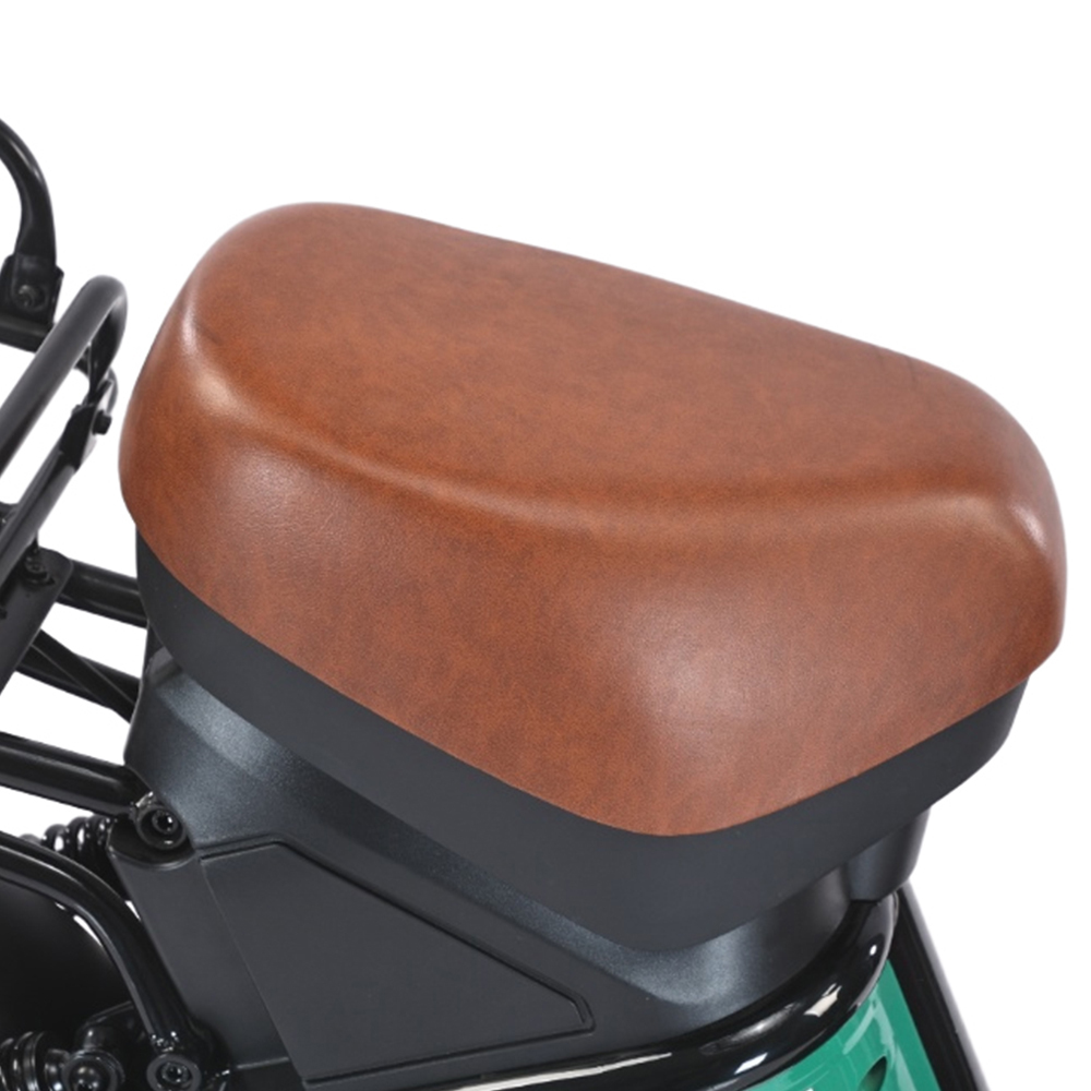 Greennovo ETW-F011, motocicleta eléctrica de dos ruedas, ebike e-moped con portaequipajes trasero para mercancías.