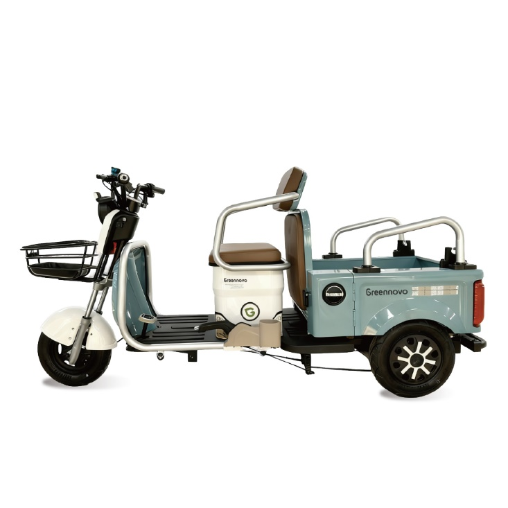 Greennovo ETR-B003 Bicicleta eléctrica de tres ruedas Triciclos eléctricos Triciclo eléctrico Scooter eléctrico Motocicleta Triciclo Vehículo de carga eléctrico de 3 ruedas