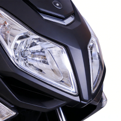 Электрический двухколесный мотоцикл Greennovo EMC-H004 со светодиодными фарами, дневными ходовыми огнями и высокой видимостью.