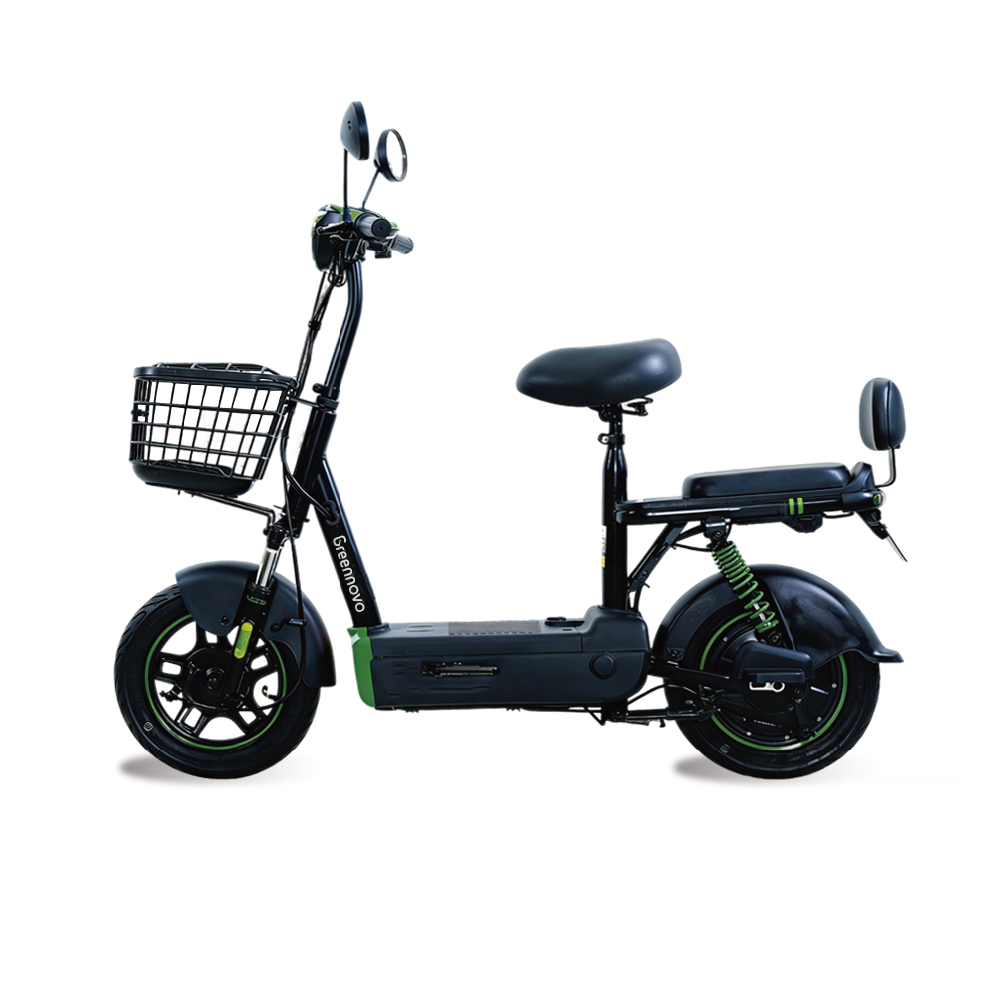 Greennovo ETW-F004 Bicicleta eléctrica de dos ruedas 450W con pedales, scooter eléctrico/motocicleta eléctrica