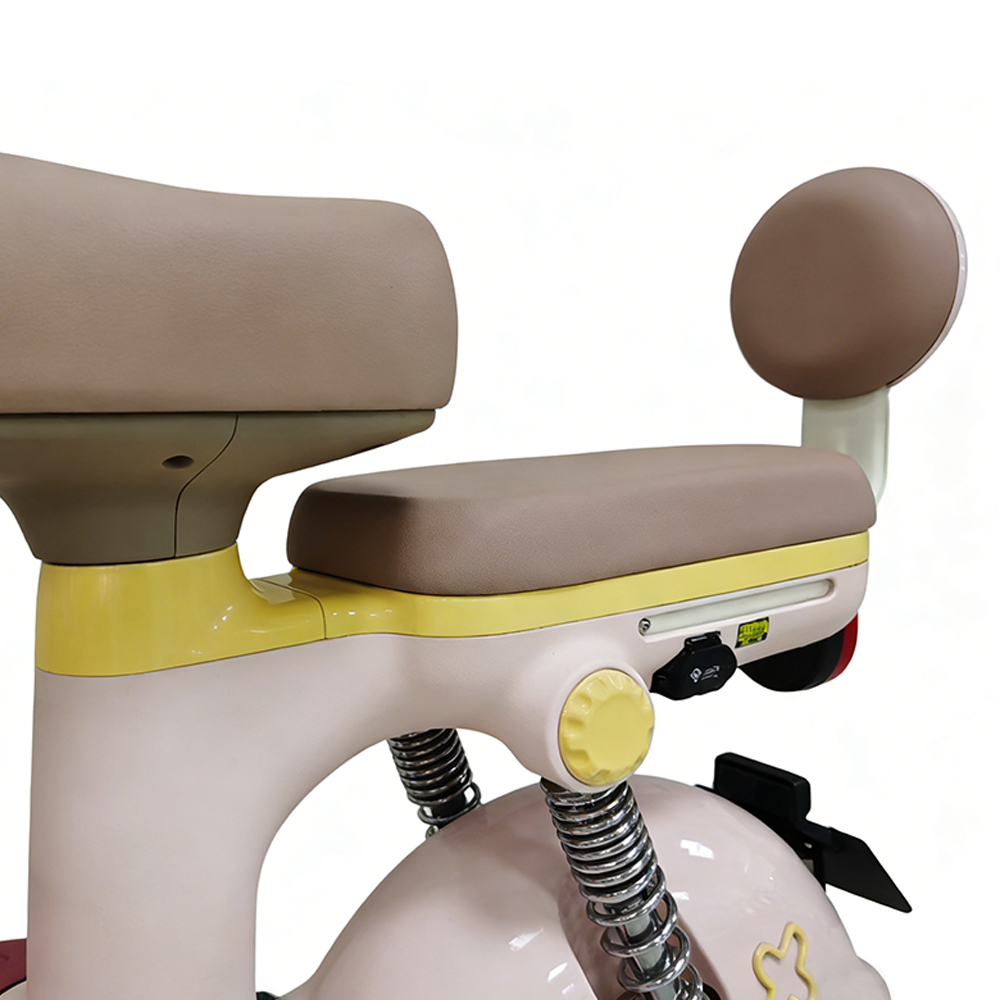 Vélo électrique Greennovo ETW-F005 à deux roues avec panier avant et siège arrière, idéal pour les trajets domicile-travail.