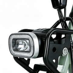 Электрический двухколесный мотоцикл Greennovo ETW-F007, электромопед, скутер с приятным дизайном.