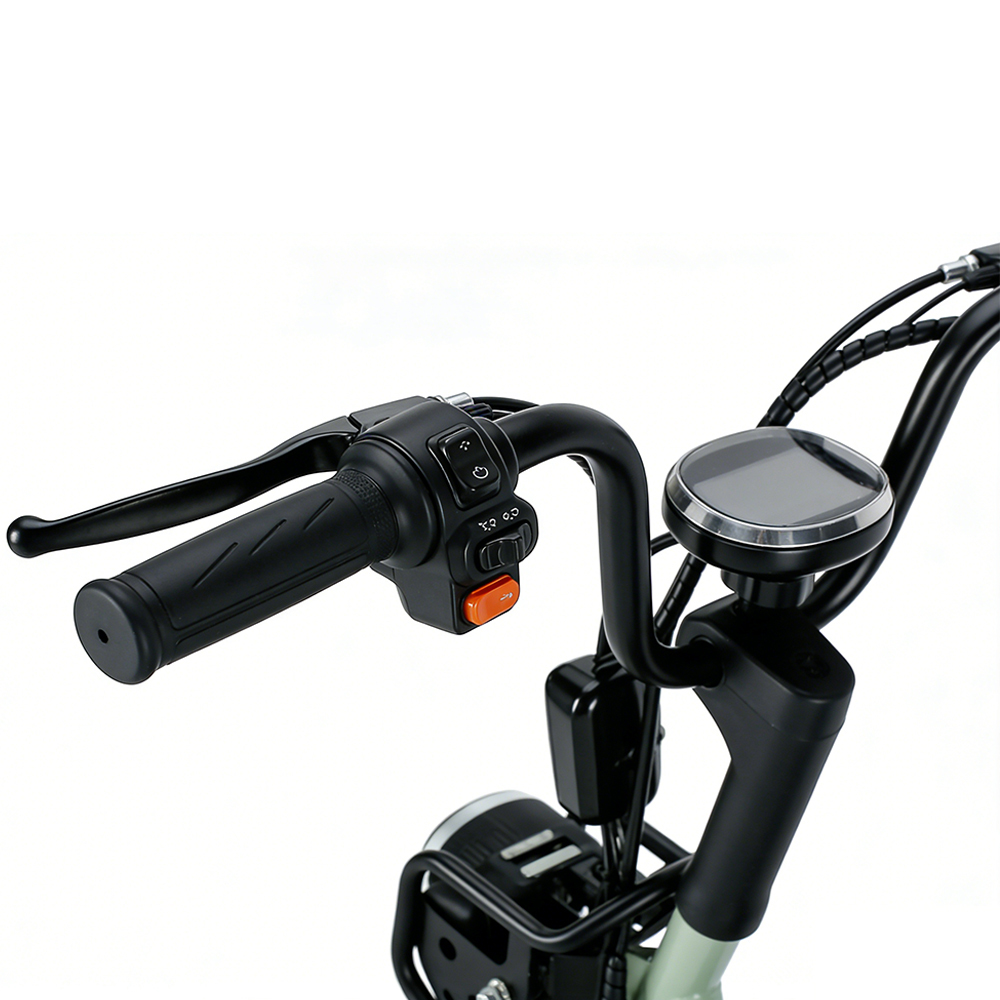 Motocyclette électrique Greennovo ETW-F007 à deux roues, scooter électrique au design élégant