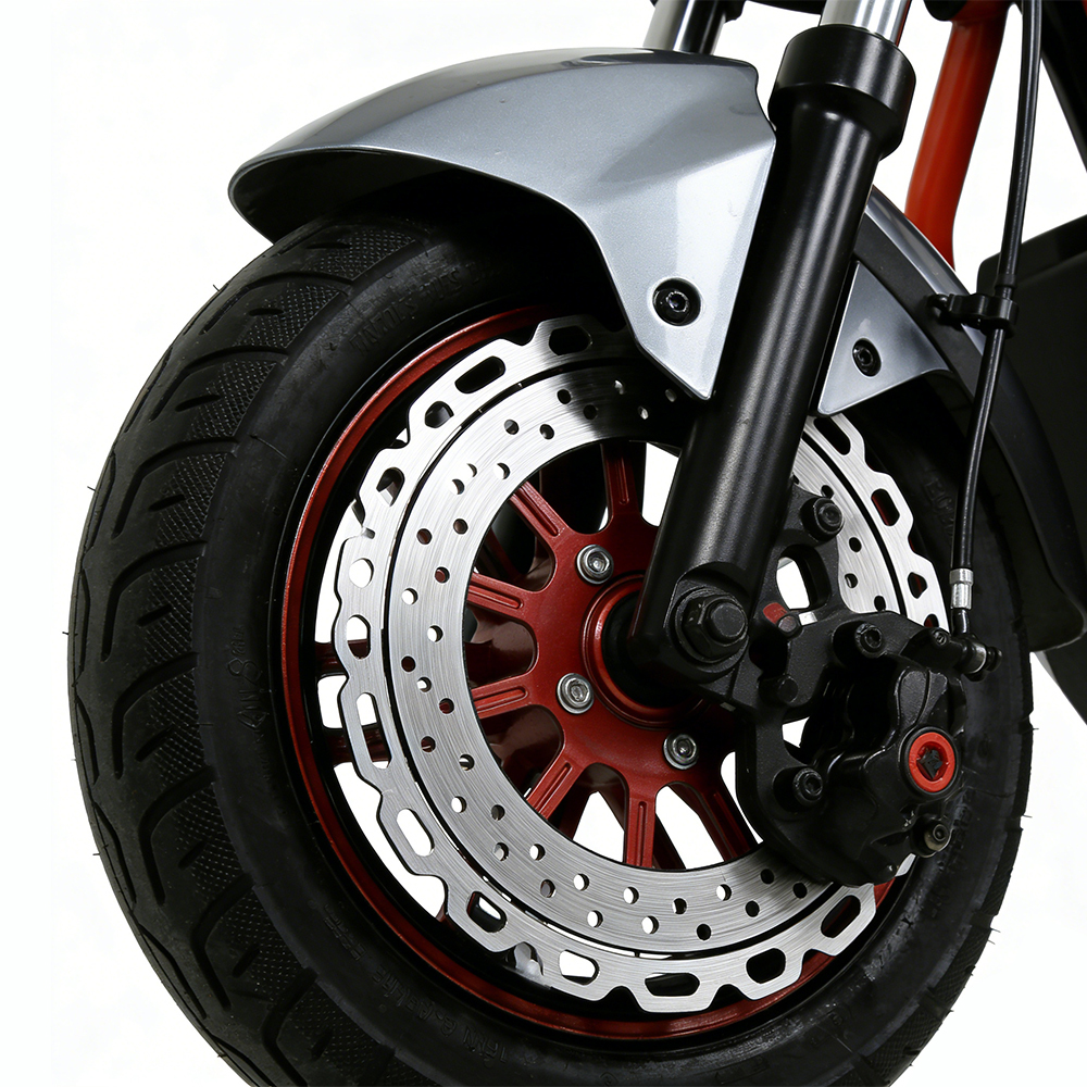 Greennovo ETW-F008, ciclomotor eléctrico de dos ruedas, motocicleta eléctrica para adultos, scooter eléctrico de 500 W con freno de disco, motocicleta eléctrica, bicicleta