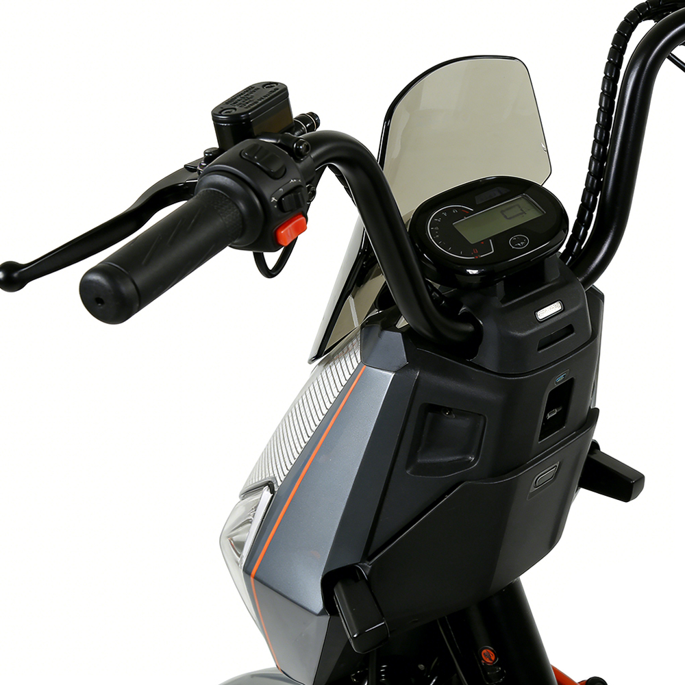Greennovo ETW-F008, ciclomotor eléctrico de dos ruedas, motocicleta eléctrica para adultos, scooter eléctrico de 500 W con freno de disco, motocicleta eléctrica, bicicleta