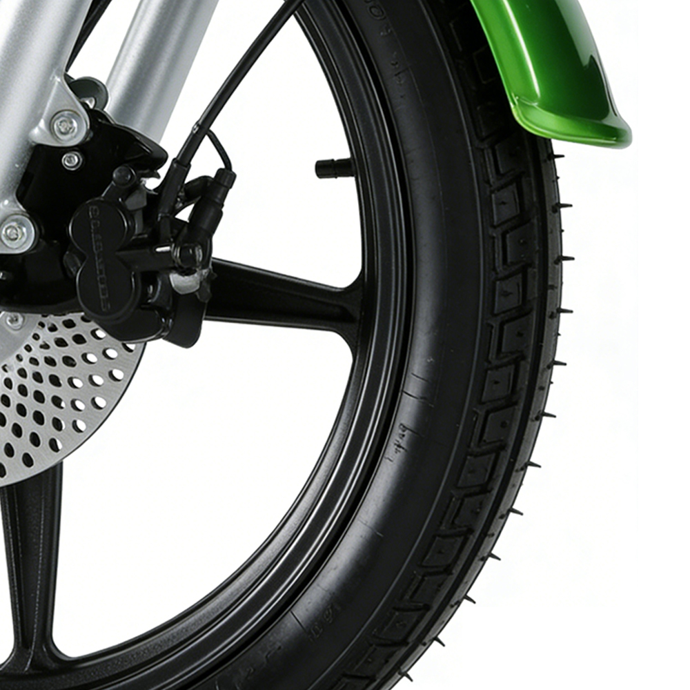 Motocicleta eléctrica de dos ruedas Greennovo EMC-H003, alta velocidad de 90 km/h, diseñada para uso en ciudad y tierra.