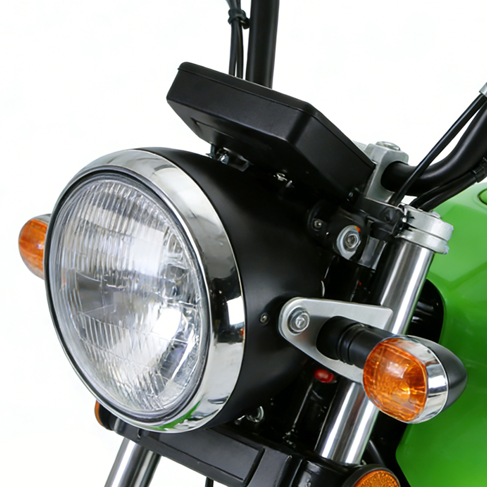 Motocicleta eléctrica de dos ruedas Greennovo EMC-H003, alta velocidad de 90 km/h, diseñada para uso en ciudad y tierra.