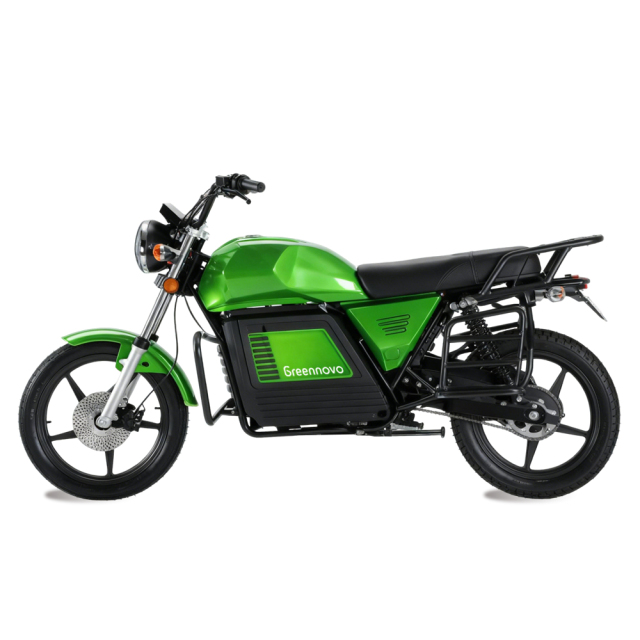 Электрический двухколесный электромотоцикл Greennovo EMC-H003, развивающий скорость до 90 км/ч, разработан для езды по дорогам и бездорожью.