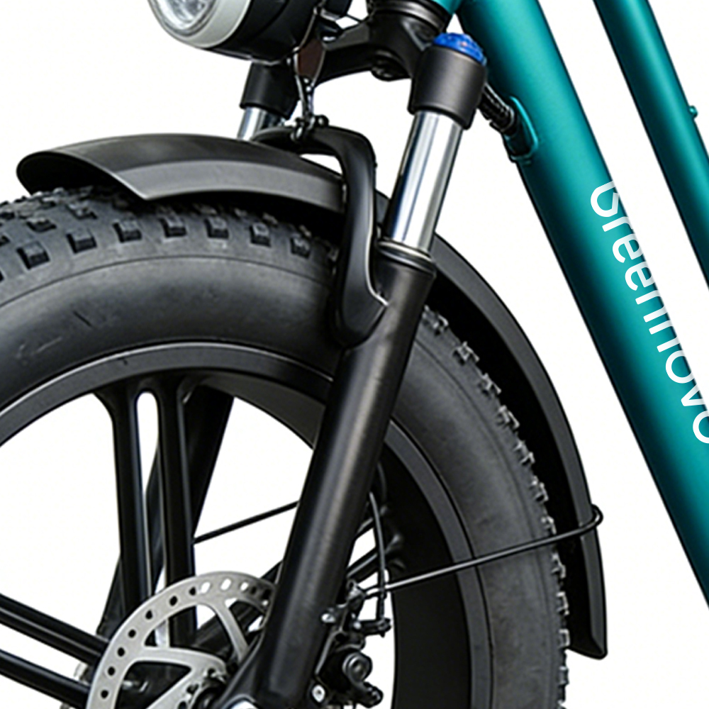 Greennovo ERD-B001 Bicicleta eléctrica plegable de ruedas anchas para desplazamientos urbanos, con una autonomía de 80 km.