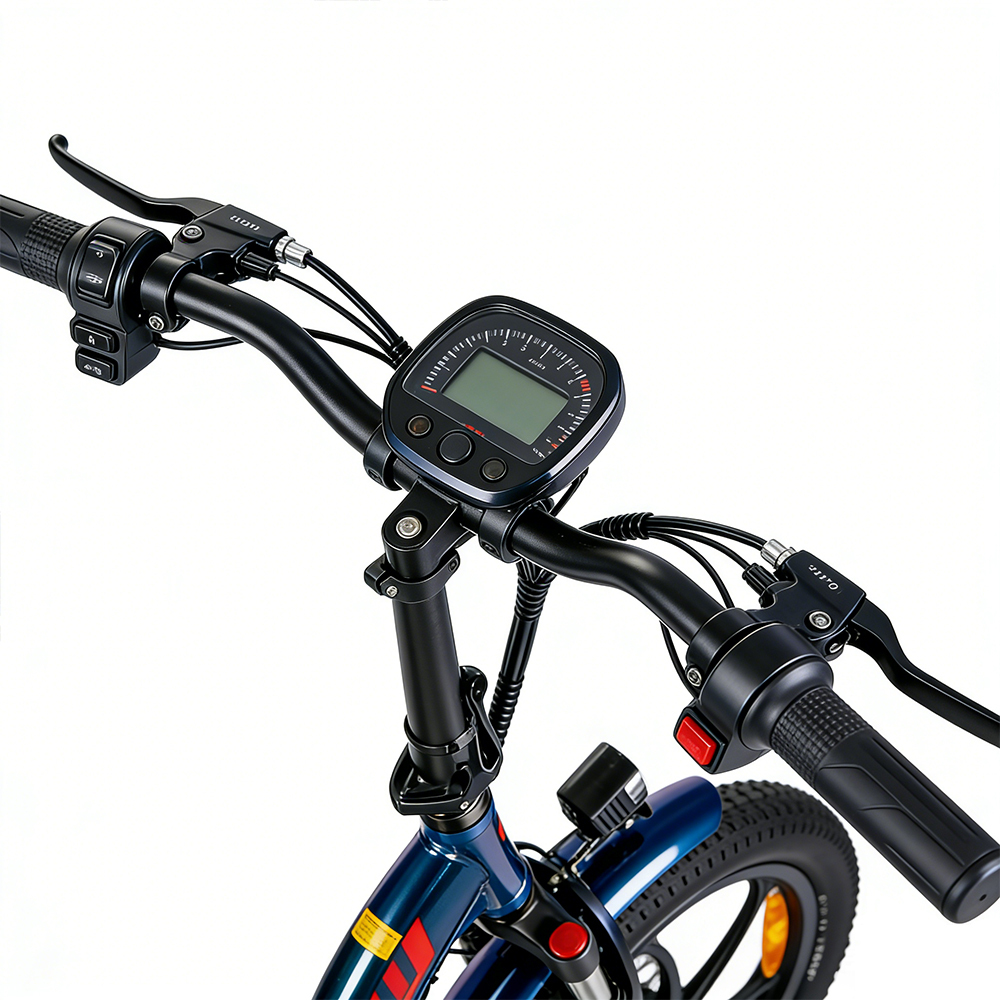 Bicicleta eléctrica Greennovo EFD-B003 con cuadro plegable de aleación de aluminio y gran autonomía (50 km). Certificado UL.