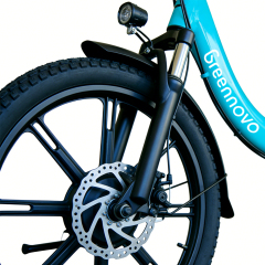 Электрический складной велосипед Greennovo EFD-B004 с большим запасом хода 75 км.