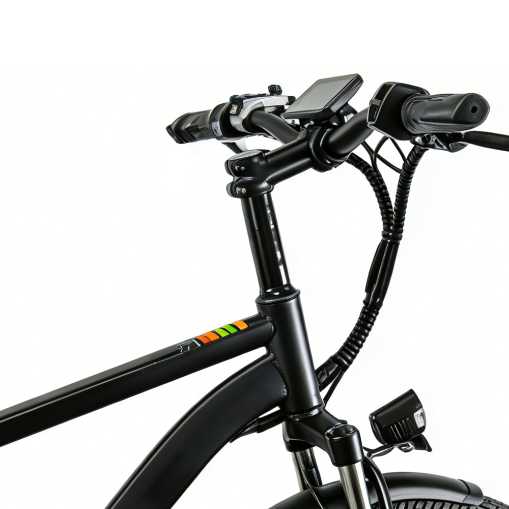 Bicicleta eléctrica urbana Greennovo ESM-V004 con autonomía de 90 km y certificado UL.