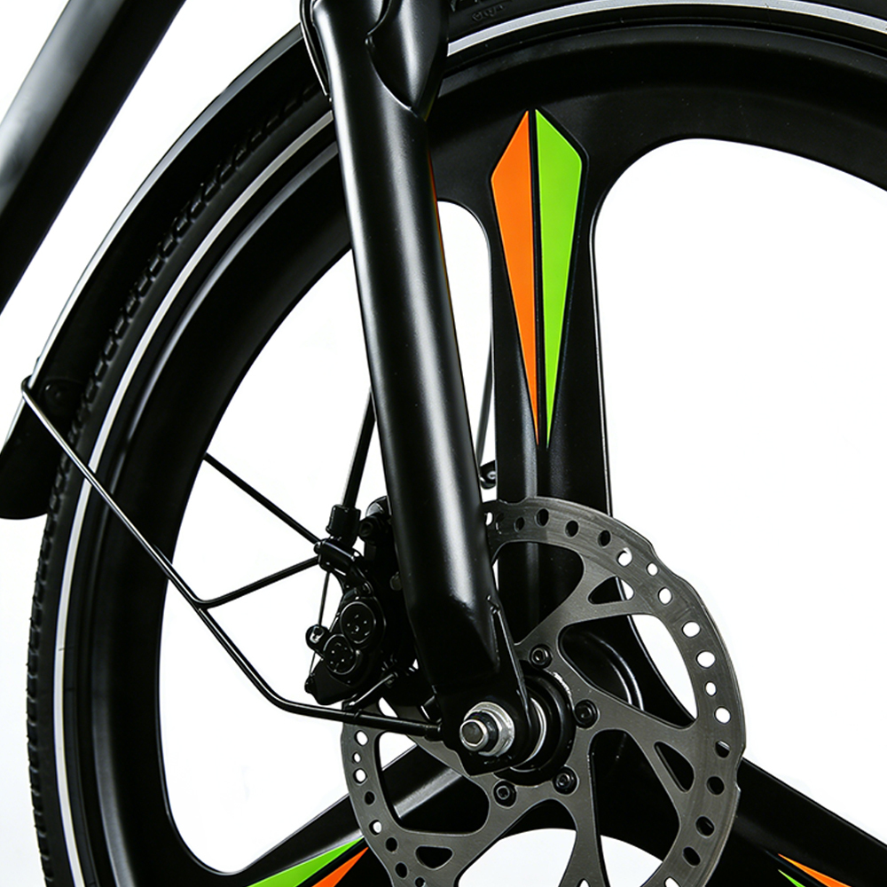 Bicicleta eléctrica urbana Greennovo ESM-V004 con autonomía de 90 km y certificado UL.