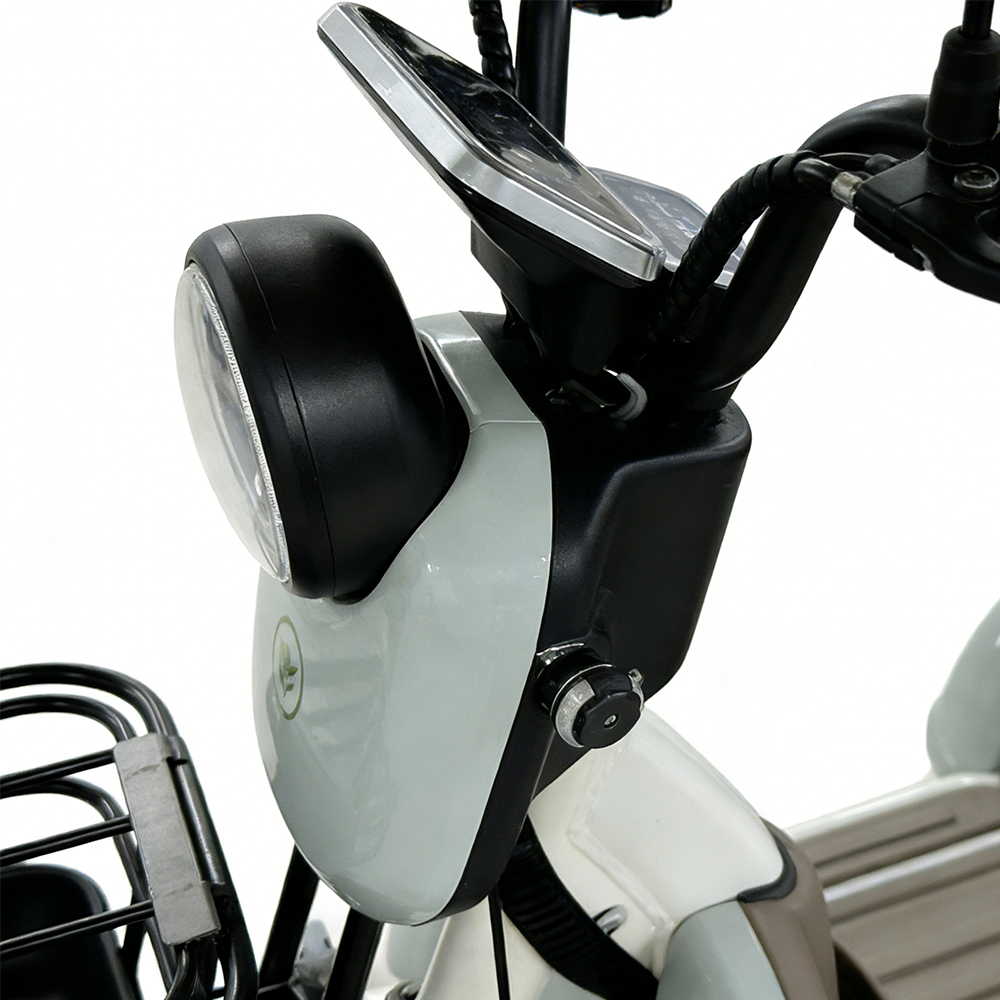 Greennovo ETR-B004, patinete eléctrico de tres ruedas sostenible para pasajeros, triciclo eléctrico.