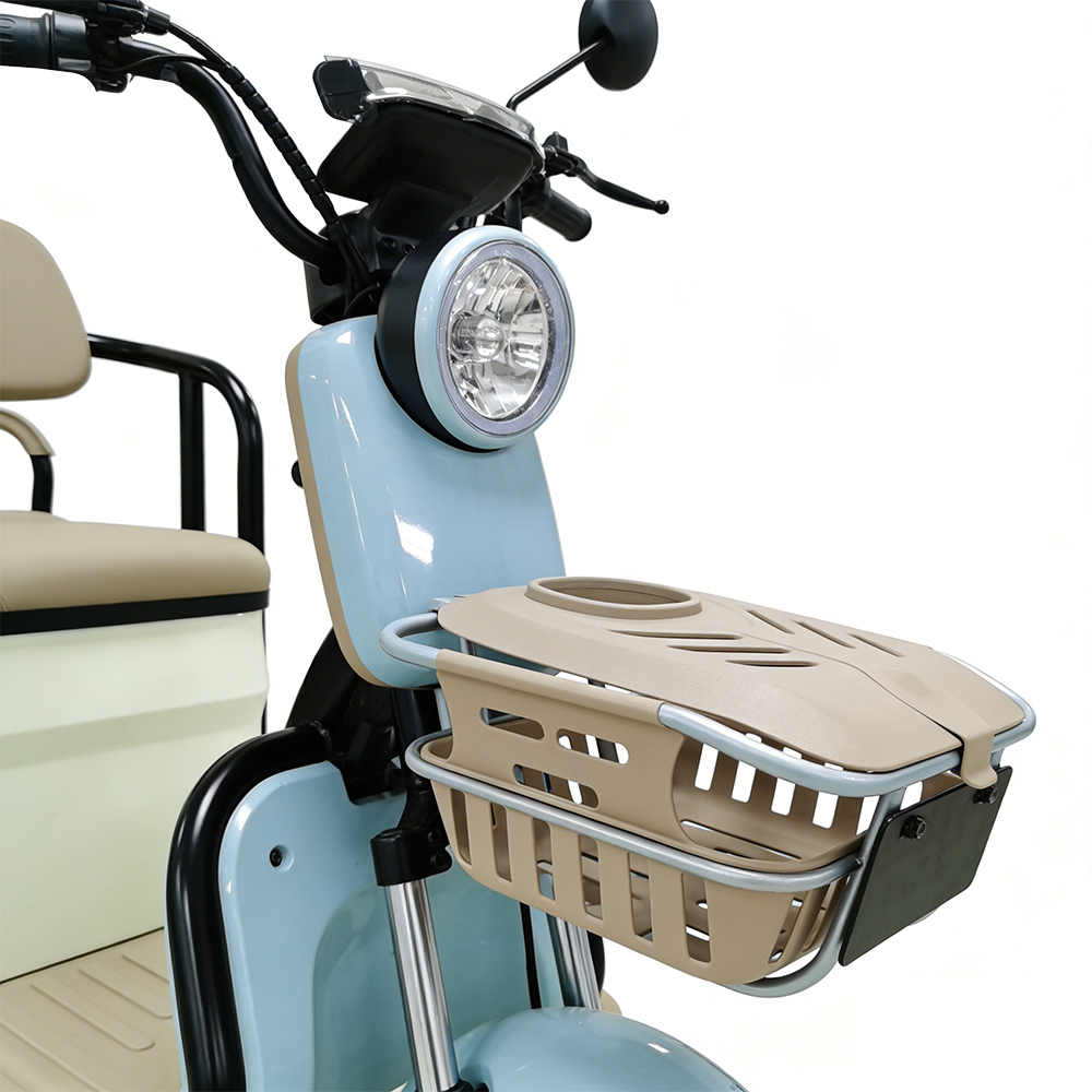 Tricycle électrique Greennovo ETR-B009 pour adultes, véhicule électrique à 3 roues, tricycle pour 2 personnes