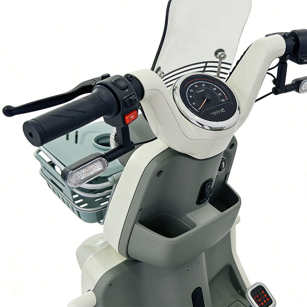 Greennovo Scooter eléctrico de tres ruedas sostenible, vehículo eléctrico de pasajeros, triciclo eléctrico