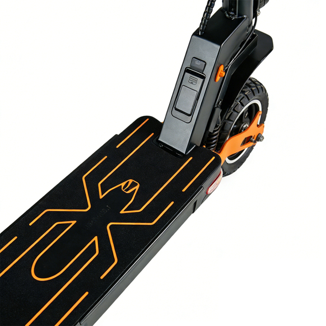 Trottinette électrique Greennovo ESC-T001 : nouveau design avec freins avant et arrière, vitesse élevée de 40 km/h, pneus tout-terrain de 10 pouces.