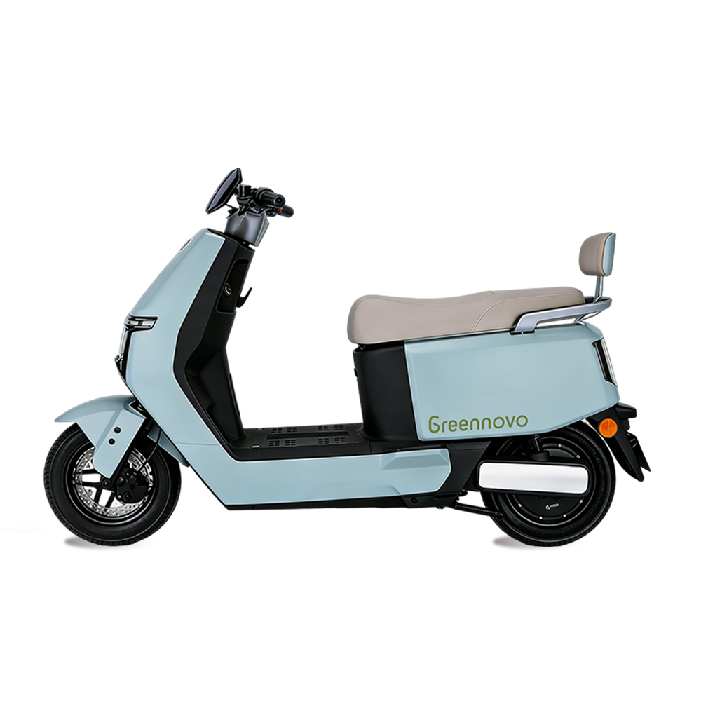 Motocicleta eléctrica de dos ruedas Greennovo EMC-H006, velocidad máxima de 60 km/h.