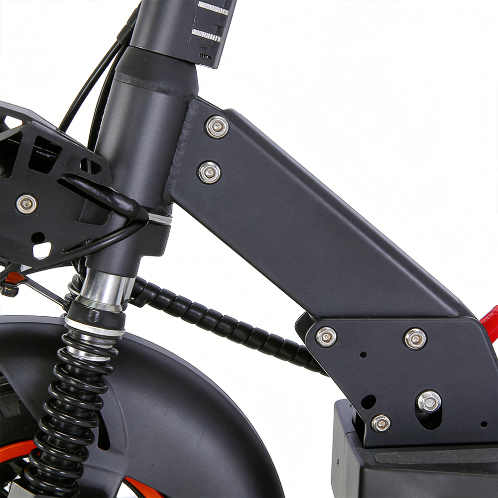 Trottinettes électriques Greennovo ESC-T005 avec cadre en alliage d'aluminium, freins avant et arrière, grande autonomie et vitesse élevée (40 km/h) pour les trajets domicile-travail.
