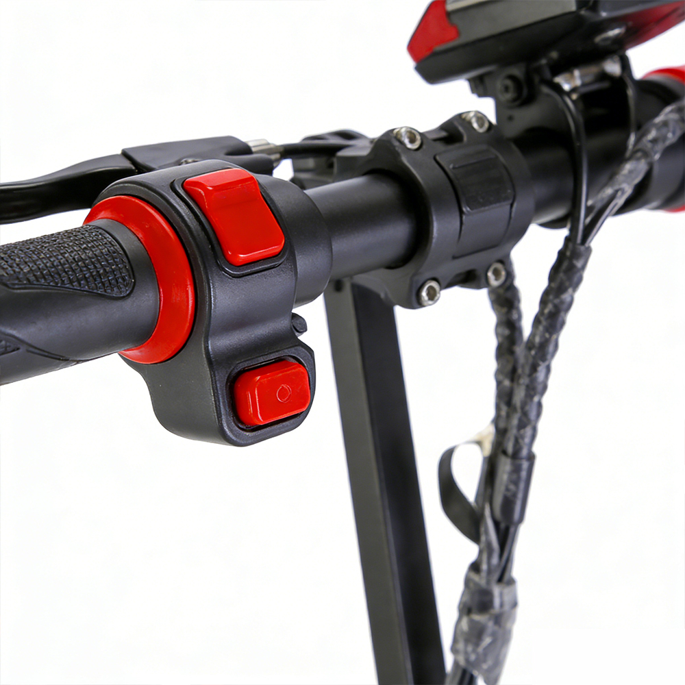 Trottinettes électriques Greennovo ESC-T005 avec cadre en alliage d'aluminium, freins avant et arrière, grande autonomie et vitesse élevée (40 km/h) pour les trajets domicile-travail.