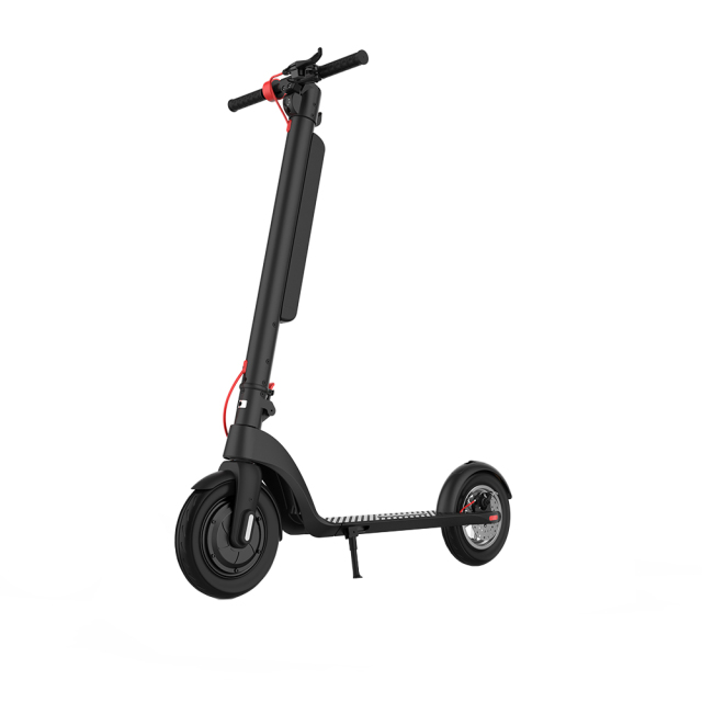 Электросамокат Greennovo ESC-X8 с рамой из авиационного алюминиевого сплава, передними и задними тормозами, большим запасом хода и высокой скоростью 32 км/ч. Подходит для поездок на работу.