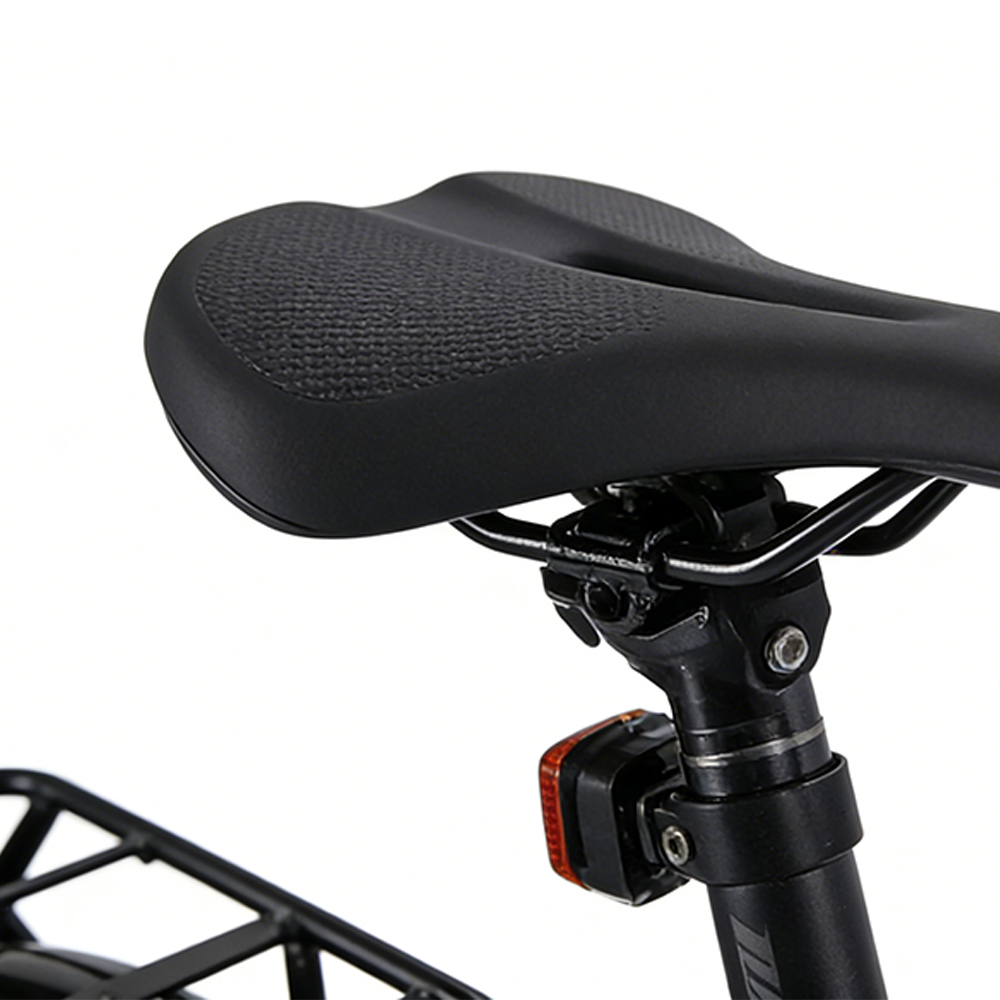 Bicicleta eléctrica urbana Greennovo ECT-F002: libertad de elección para desplazamientos urbanos. Aluminio de alto rendimiento, soporte para freno de disco, geometría de bicicleta eléctrica.