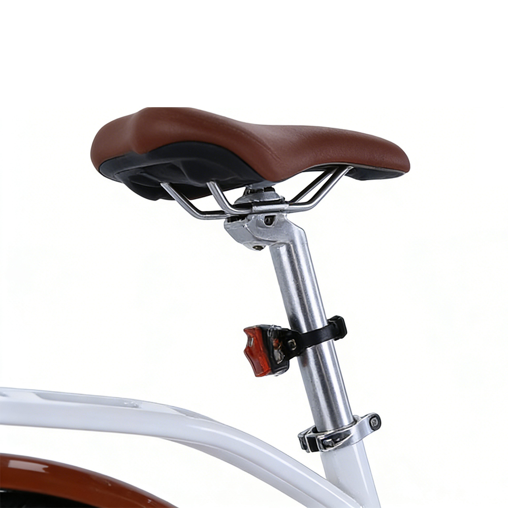 Bicicleta eléctrica urbana Greennovo ECT-F003: libertad de elección para desplazamientos urbanos. Aluminio de alto rendimiento, freno V-Brake, geometría de bicicleta eléctrica.