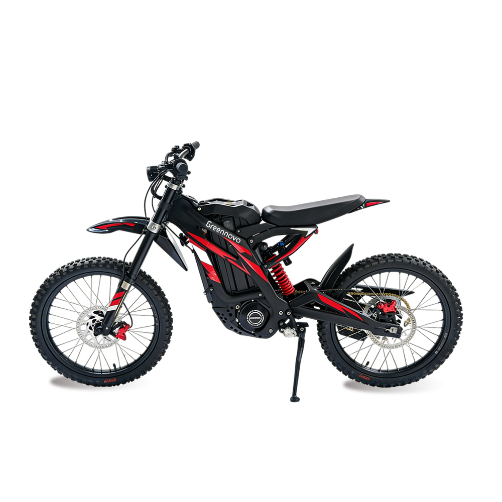 Greennovo Electric-Motorcycle EMT-F002 3000W Fat Tire 80km/h, 100km Electric dirt bike Mountain bike for adults 
