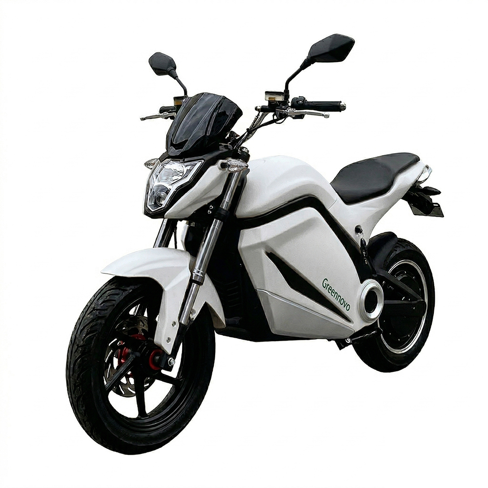 Greennovo EMC-H012 Electric Two Wheels Electric Motorcycle with LED Headlights, Daytime Running Lights, High Visibility