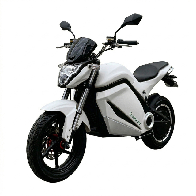 Greennovo EMC-H012 Electric Two Wheels Electric Motorcycle with LED Headlights, Daytime Running Lights, High Visibility