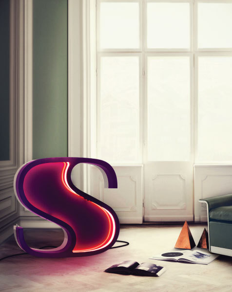 LETTER S GRAPHIC台灯