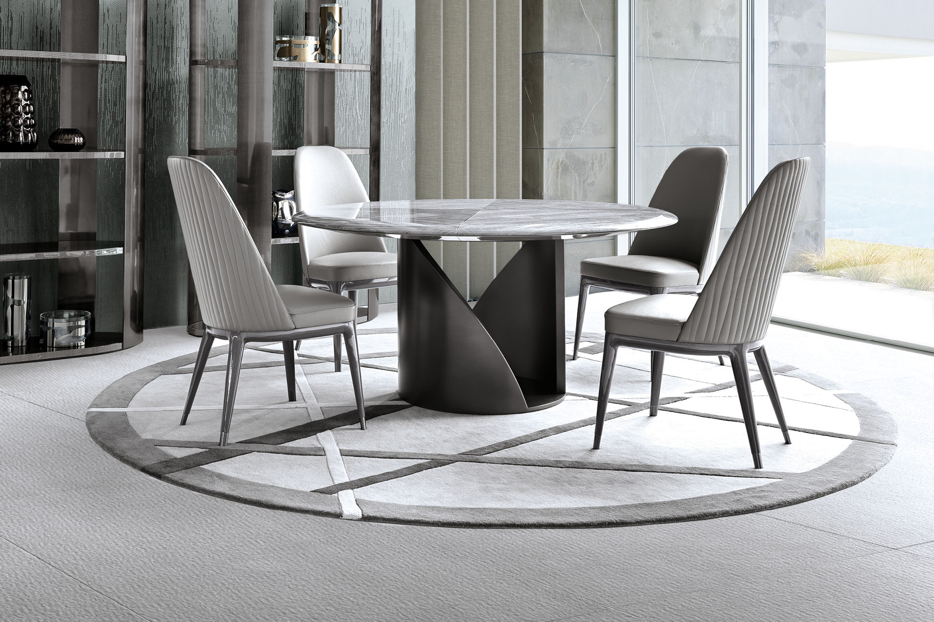 Mirage plinius round carpet地毯
