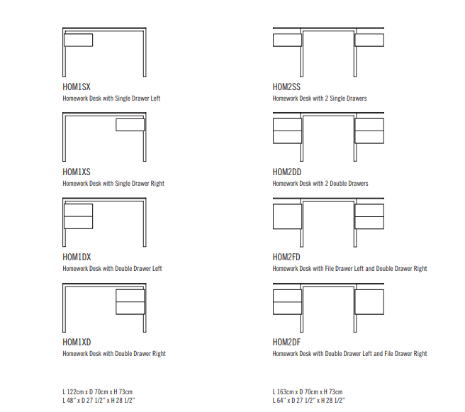 Homework Wood Top办公桌