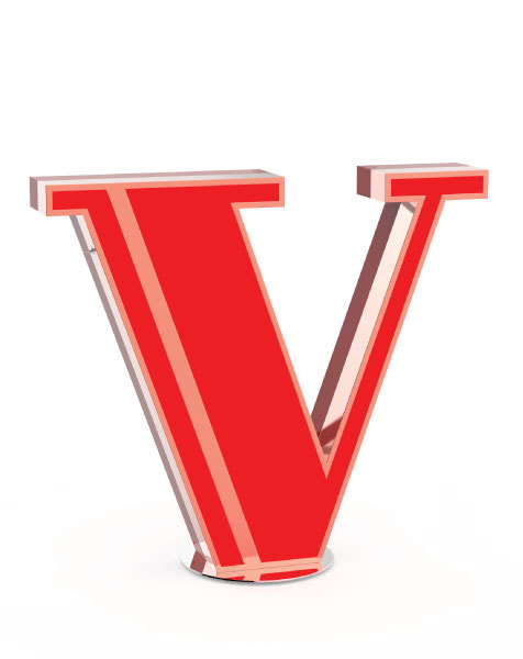 LETTER V GRAPHIC台灯