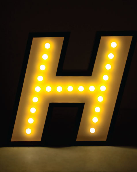LETTER H GRAPHIC台灯