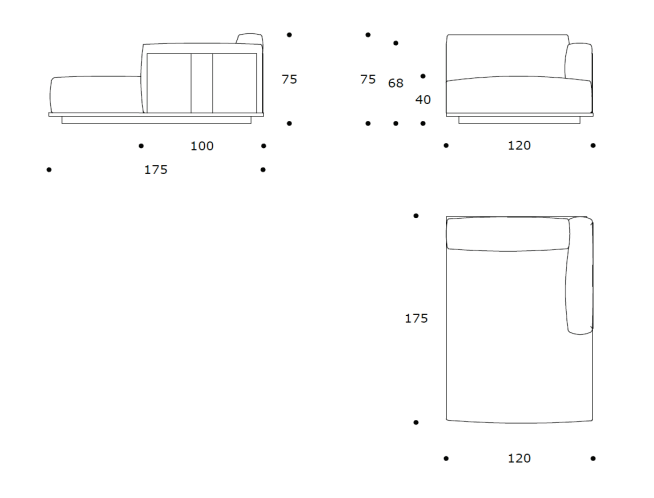 Hiro componibile组合沙发