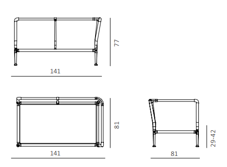 Modulo angolo destro Treble组合沙发右模块