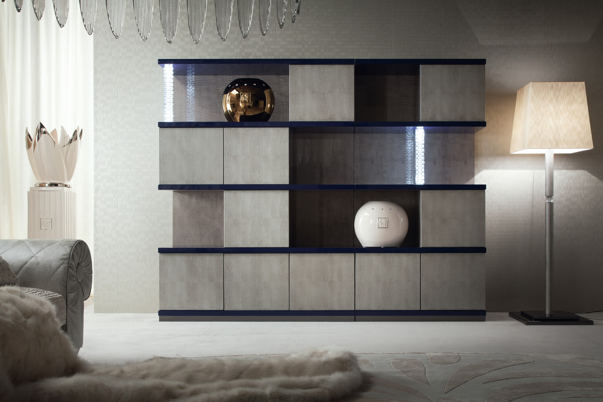 Alchemy 3 sections bookcase书柜