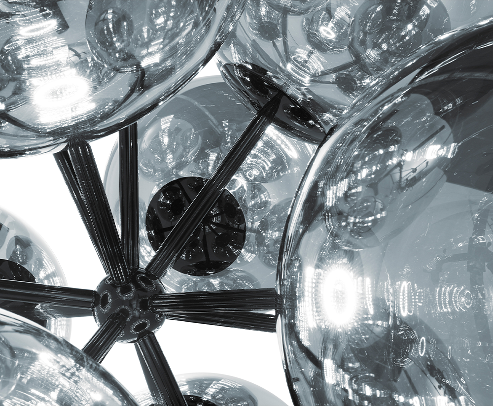 Globe Fat Floor Silver LED落地灯