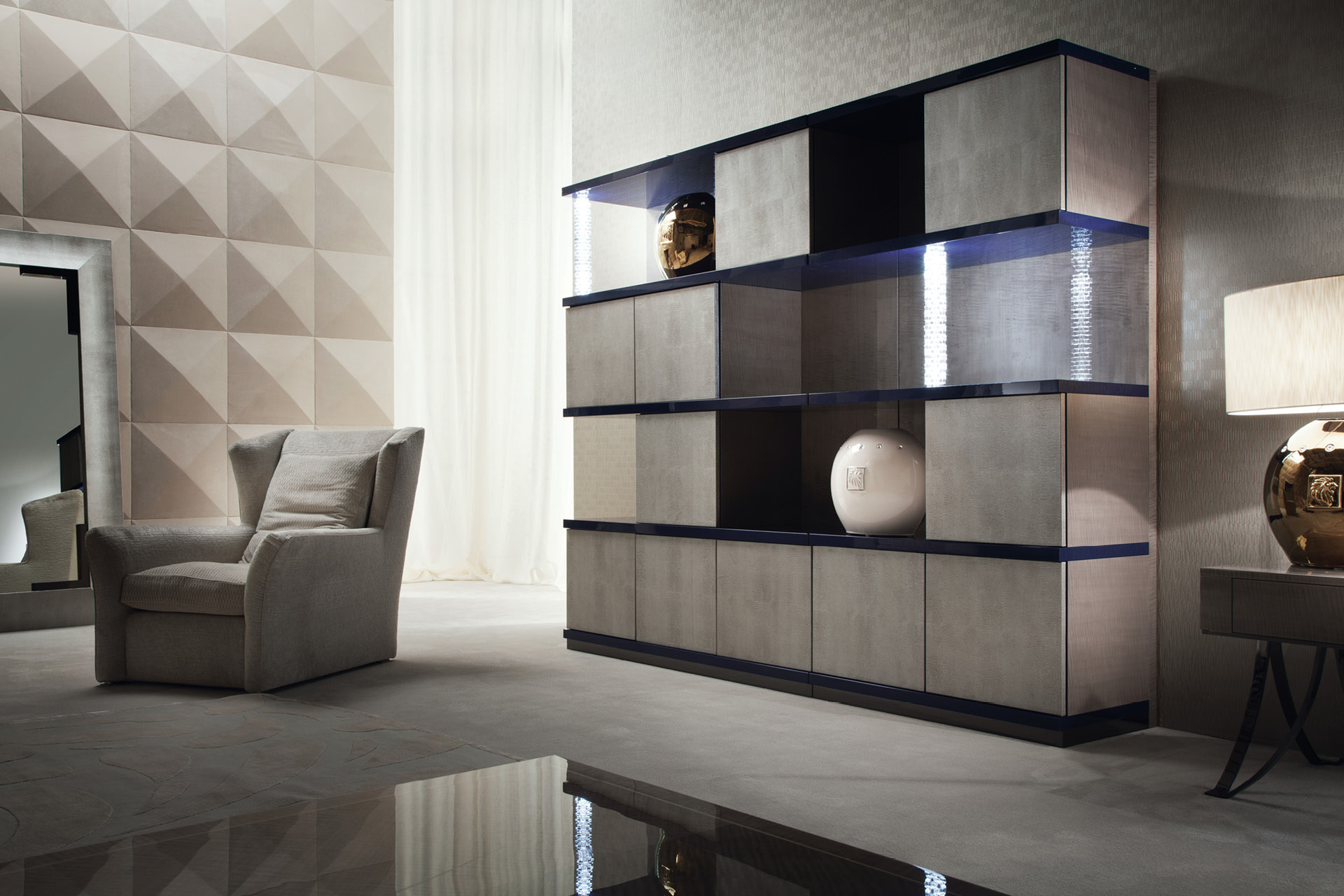 Alchemy 3 sections bookcase书柜
